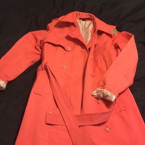 Cute peach express trench coat